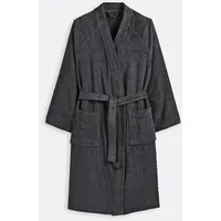 La Redoute Interieurs Bademantel Haxel In Kimonoform, Frottee 450 G/m2 Karbongrau