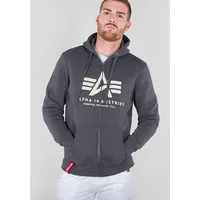 Alpha Industries Kapuzensweatjacke »BASIC ZIP HOODY« Alpha Industries grey/black