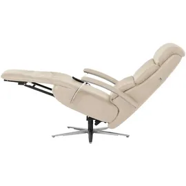 Hukla Relaxsessel Florian Leder 73 x 115 x 91 cm Creme elektrisch