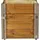 Dobar Green Label Rollbares Hochbeet 60 x 40 x 62 cm Grau-Braun
