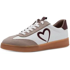 Marco Tozzi by Guido Maria Kretschmer Sneaker flach mit weichem Innenfutter Bequem, Mehrfarbig (Tan Comb), 40 EU