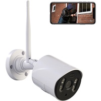 7links Überwachungskamera außen: WLAN-IP-Kamera mit Full HD, Dual-Nachtsicht, Sirene, App, LAN, IP65 (Outdoor Überwachungskamera, Camera Outdoor, Funk Bewegungsmelder)