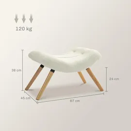 Homcom Sitzhocker Polyester, Schaumstoff