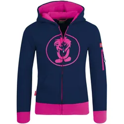 Kinder Hoodie Pullover Sortland Marine/Magenta Gr. 152 - 12 Jahre