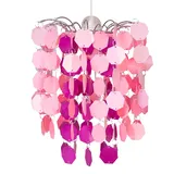 ETC Shop Kinder Hänge Leuchte dimmbar Spiel Mädchen Zimmer pink Decken Lampe Fernbedienung im Set inkl. Rgb Led Leuchtmittel