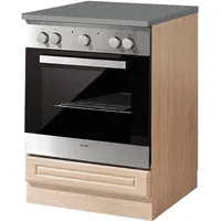 WIHO KÜCHEN Herdumbauschrank Linz 60 x 60 x 85 cm Braun