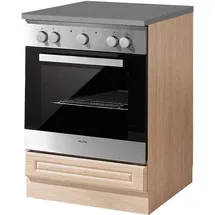 WIHO KÜCHEN Herdumbauschrank Linz 60 x 60 x 85 cm Braun