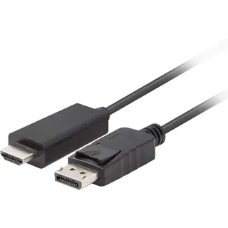 LANBERG CA-DPHD-11CC-0018-BK, DisplayPort, HDMI, 1,8 m, Schwarz