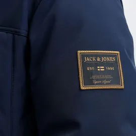 JACK & JONES Finn Softshell Parka in Dunkelblau - S
