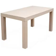 JVmoebel Esstisch 90 x 90 x 160 cm beige