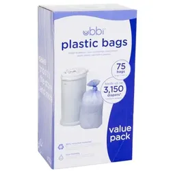ubbi® Plastikbeutel 25 Stück, 3er Pack