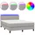 vidaXL Boxspringbett 140 x 200 cm Hellgrau