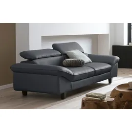 Home Affaire 2-Sitzer HOME AFFAIRE "Pilot", grau (fango), B:202cm T:108cm, Sofas, Big-Sofa mit Kopfteilverstellung