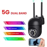 Outdoor-ip-wlan-überwachungskamera 2,4 + 5 Ghz Hd 1080p 4-fach Zoom Personenerkennung Nachtsicht - Crezuo