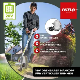 IKRA IART 2030 F inkl. 1 x Akku, Ladegerät & Fadenspule
