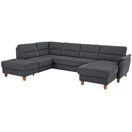Home Affaire Wohnlandschaft Mikrofaser 5-Sitzer Grau
