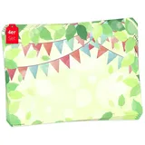 cover-your-desk Tischsetmacher Tischsets Gartenparty Illustration, aus hochwertigem Vinyl (4 Stück), 44 x 32 cm
