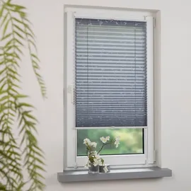 LIEDECO Klemmfix-Plissee Ranke 40 x 130 cm Polyester Grau