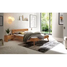 Hasena Massivholzbett Ortona 200 x cm Holz Braun Wildeiche