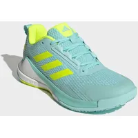 adidas PERFORMANCE Novaflight 2 Indoor Shoes, Flash Aqua/Lucid Lemon/FTWR White, 39 1/3 EU - 39 1/3 EU