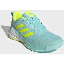 adidas PERFORMANCE Novaflight 2 Indoor Shoes, Flash Aqua/Lucid Lemon/FTWR White, 39 1/3 EU - 39 1/3 EU