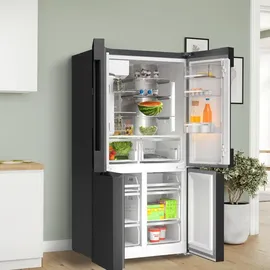 Bosch KFI96AXEA Serie 6 French Door (574 l, 1830 mm hoch, Schwarz)