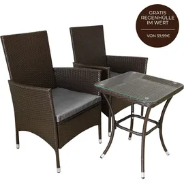 MONSTER SHOP Bistroset 3-tlg. Braun