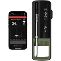 herqs Grillthermometer Single Max wasserdicht schwarz