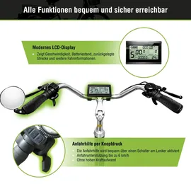Sachsenrad T3A Trio II 40 cm 24 Zoll Unisex schwarz