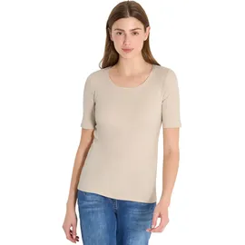 Cecil Basic T-Shirt mit Rundhals in Unifarbe