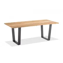 Niehoff Noah Trapezkufe anthrazit - 200 x 95 cm Teak recycled