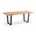 Noah anthrazit 200 x 95 cm Teak recycled