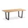 Niehoff Noah Trapezkufe anthrazit - 200 x 95 cm Teak recycled