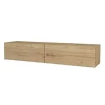 moebel17 Aristo TV-Lowboard 135 x 25 x 31,6 cm Beige/Braun Holz