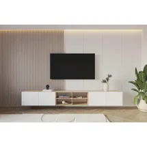 altdecor Elio Lowboard 300 cm Weiß/Holzwerkstoff