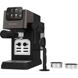 Grundig KSM 5330 Siebträgermaschine grau mit integriertem Milchbehälter