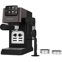 Grundig KSM 5330 Siebträgermaschine grau mit integriertem Milchbehälter