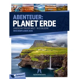 Ackermann Planet Erde Wochenplaner Kalender 2026 Landschaften der Welt
