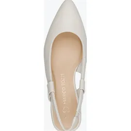Marco Tozzi Damen Pumps weiches Feel Me Fußbett weiches Innenfutter Vegan Modisch, beige 37 EU