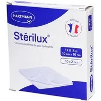 Stérilux compresse de gaze 10 cm x Compresses 1 pc(s)