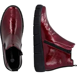 remonte Stiefelette kirschrot | schwarz 42