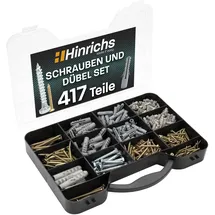 Hinrichs Schrauben Dübel Set 417-tlg 4 Größen