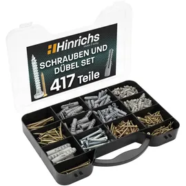 Hinrichs Schrauben Dübel Set 417-tlg 4 Größen