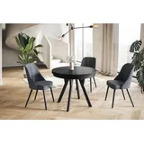 alpi möbel EVO Ø 80-130 cm schwarz