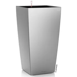 LECHUZA Cubico 30 29,5 x 29,5 x 56,5 cm Silber