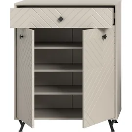 Home Affaire Mento 80 x 100 x 35 cm beige / beige matt