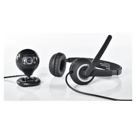 Hama HS-P150 Headset & C200 Webcam Schwarz PC