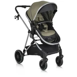 Moni Kombikinderwagen 2 in 1 Kali 22 kg umbaubar, Korb, Getränkehalter, Tasche grün