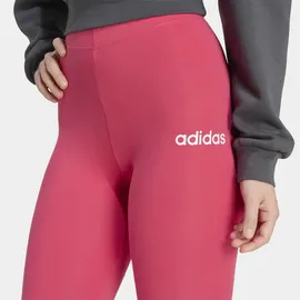 adidas Essentials Linear Cotton Leggings Power Pink/White L