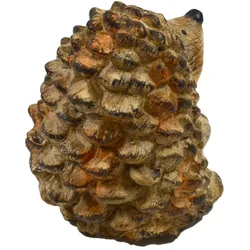 Dekofigur Statue Skulptur Igel Innenraum Polyresin braun H 13.5 cm